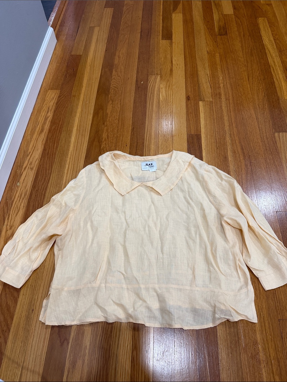 Flax vintage linen blouse